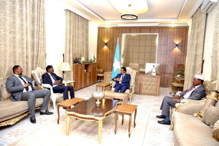 Madaxweyne Farmaajo iyo Wafdi uu Hoggaaminayo oo Gaaray Dhuusa-mareeb
