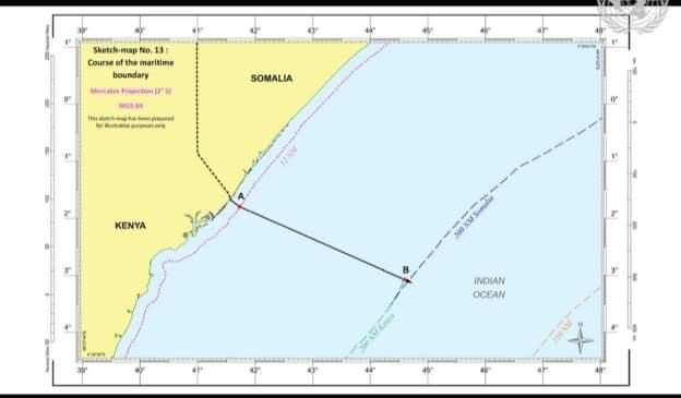 Maxkamadda ICJ oo Soomaaliya u xukuntay inta badan dhul badeedkii ay isku hayeen Kenya