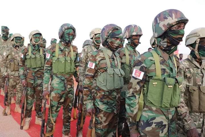 Galmudug oo Soo Bandhigtay Ciidamo Tababar Loo Soo Xirey+Sawirro