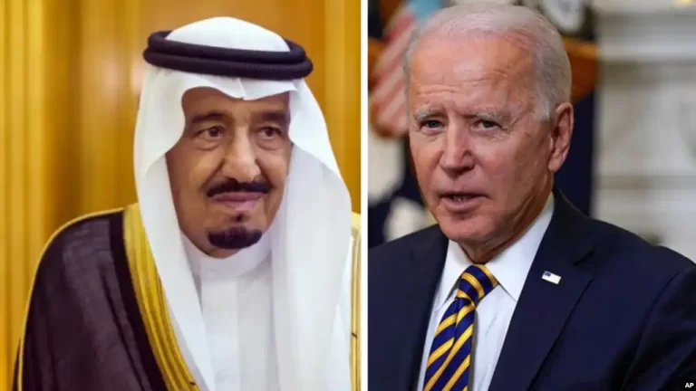 Biden iyo Boqor Salmaan oo Ka Wadahadalay Shidaalka iyo Xaaladda Bariga Dhexe