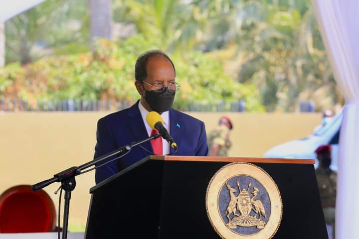 XASAN SHEEKH OO KA QEYB GALAY FURITAANKA MADASHA GANACSIGA SOOMAALIYA IYO UGANDA