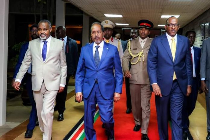 Xasan Sheekh oo Ka qeybgalaya Caleema-saarka Madaxweynaha Kenya