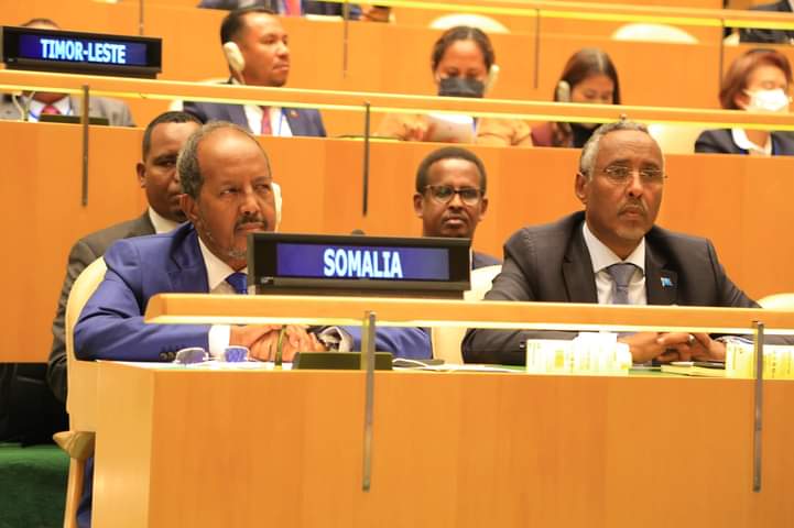 Madaxweyne Xasan Sheekh oo ka qeyb-galay Furitaanka meertada 77-aad ee Golaha Qaramada Midoobey