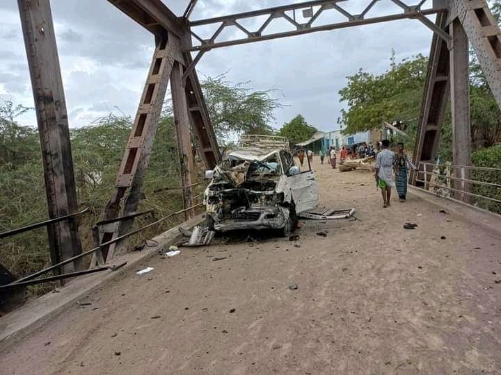 Al-shabaab oo Qarax Ku Burburiyay Buundada Degmadda Buulu-barde