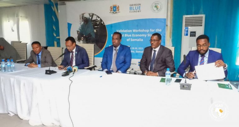 Dowladda Soomaaliya iyo Ururka IGAD oo Muqdisho ka Furay Shirka Blue Economy