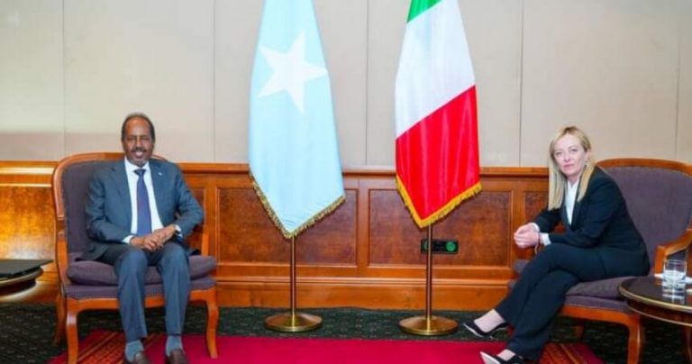 Madaxweyne Xasan Shiikh oo la Kulmay Ra’iisul Wasaaraha dalka Talyaaniga