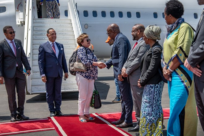 Ergayga cusub ee Xoghayaha guud ee QM u qaabilsan Soomaaliya oo Muqdisho Soo Gaartay