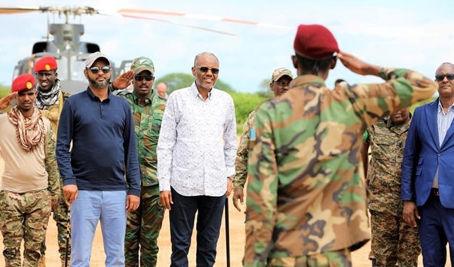 Madaxweynaha Koonfur Galbeed iyo Wasiirka Gaashaandhiga oo Gaaray Diinsoor