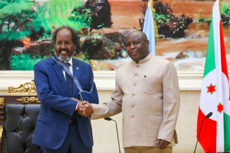 Madaxweyne oo La Kulmay Madaxweynaha Dalka Burundi Évariste Ndayishimiye.