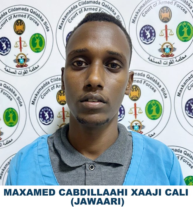 Maxkamadda ciidamada qalabka sida oo Xuku Ku Riday Xubin Shabaab Ka Tirsanaa