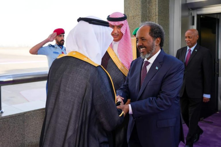 wafdi uu hogaaminayo madaxweyne xasan shiikh oo garay Dalka Sucuudiga